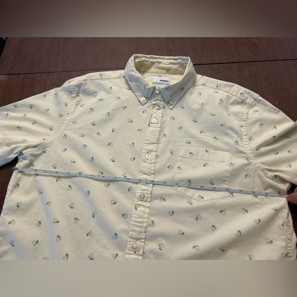 Sonoma Men’s Short Sleeve Shirt Casual Whimsy Lemonade/Cocktail Design - Picture 7 of 10